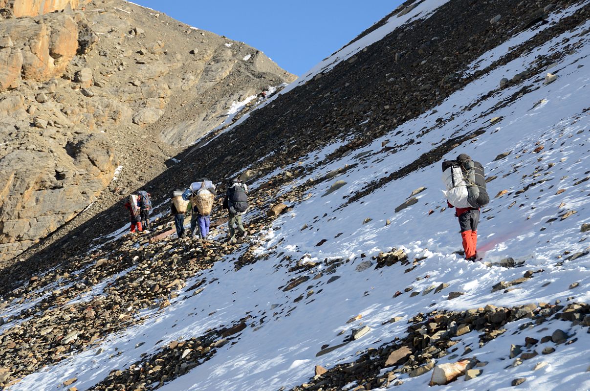 12 Trail Climbing Up Towards Frist Pass From Eastern Tilicho Tal Lake Camp 